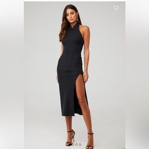 slim fit dress slacks Sau Lee Women's Penny Satin Halter Minidress - Ivory main image 0